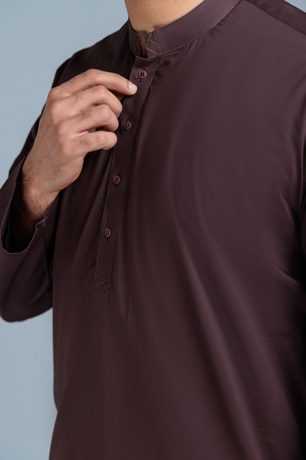 Premium Blended Coffee Kurta Shalwar Set - Traditional Pakistani Outfit for Men & Women - Perfect for Eid, Weddings & Special Occasions