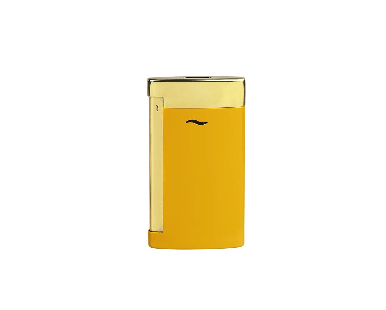 S.T. Dupont Slim 7 Matte Honey & Gold Flat Flame Lighter - Premium Luxury Cigar & Cigarette Accessory for Smoking Enthusiasts | Perfect for Gifts, Travel & Special Occasions