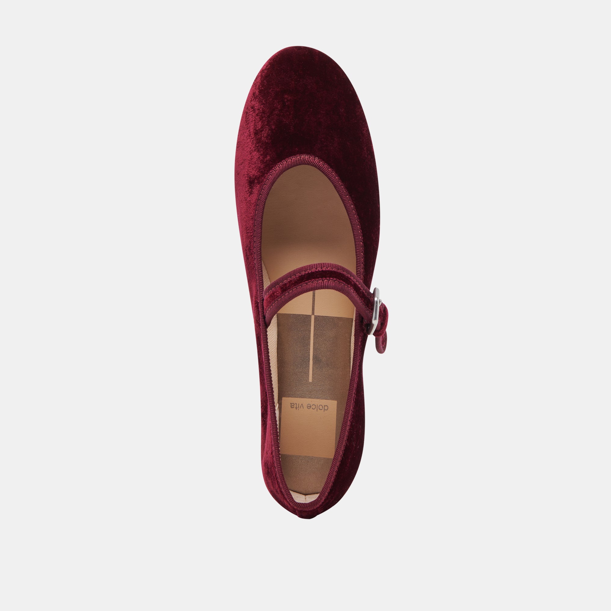 Roslyn Women's Ballet Flats in Wine Velvet - Comfortable & Stylish Shoes for Work, Travel & Casual Outfits