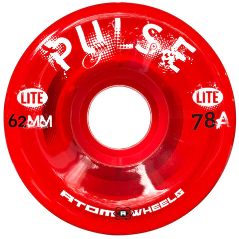 Atom Pulse Lite Wheels 78A - Pack of 4 High-Performance Skateboard Wheels for Smooth Riding on Streets & Parks