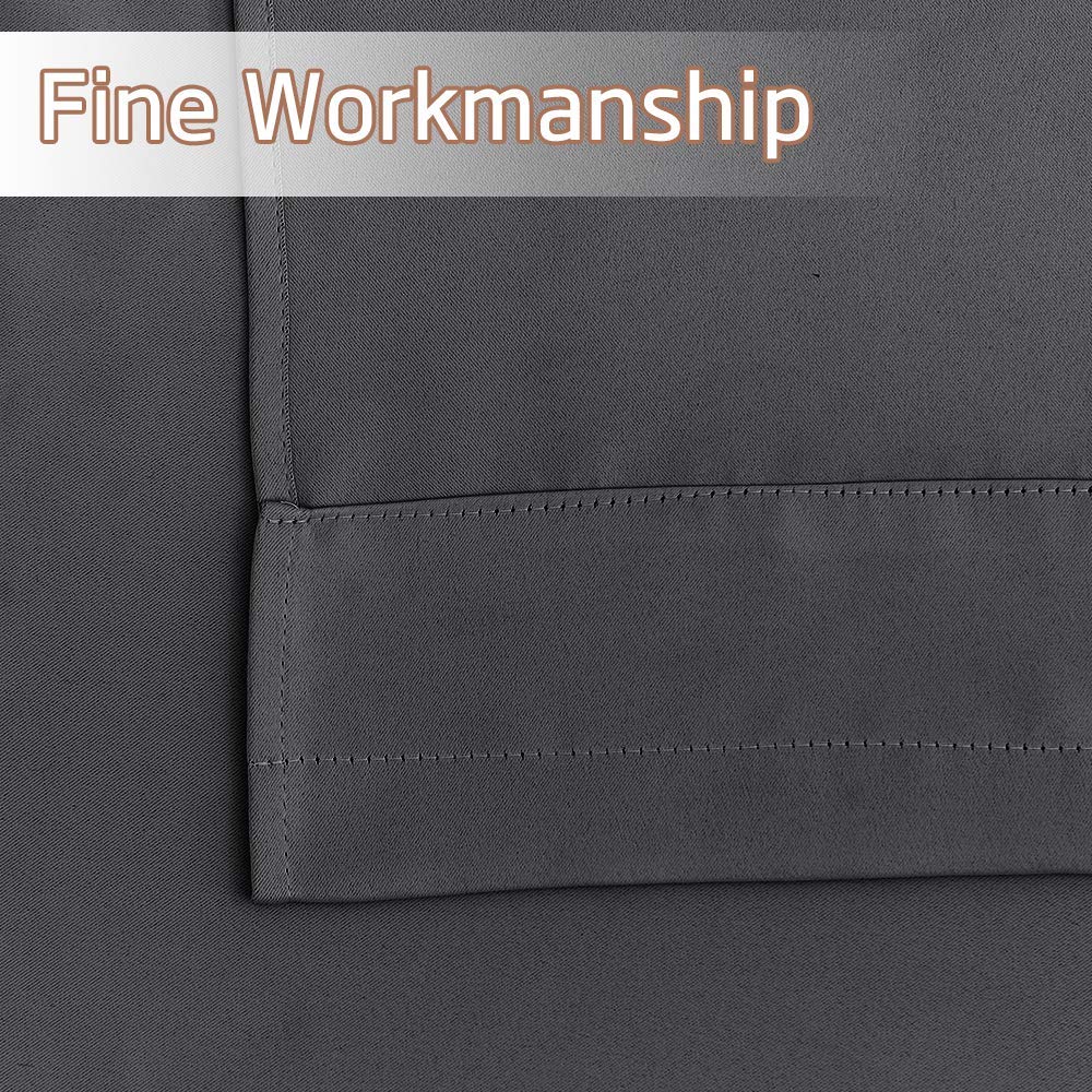 NICETOWN 30 Inch Short Kitchen Window Curtains - 2 Panels, 29