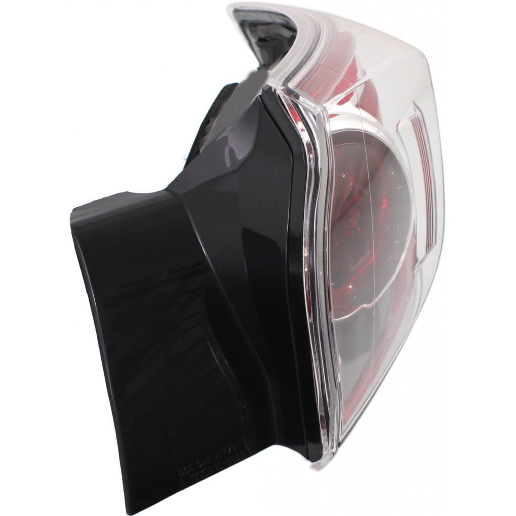 Mazda 3 2010-2013 Right Passenger Side Tail Light Assembly - CAPA Certified Replacement for MA2801147/MA2801147C | Perfect for Hatchback Models | Enhances Rear Visibility & Safety During Night Driving