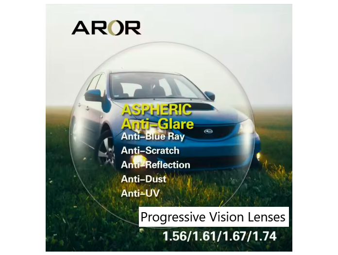 Progressive Vision Anti-Glare & Blue Light Blocking Clear Driving Lenses - Perfect for Night Driving, Computer Use & Outdoor Activities