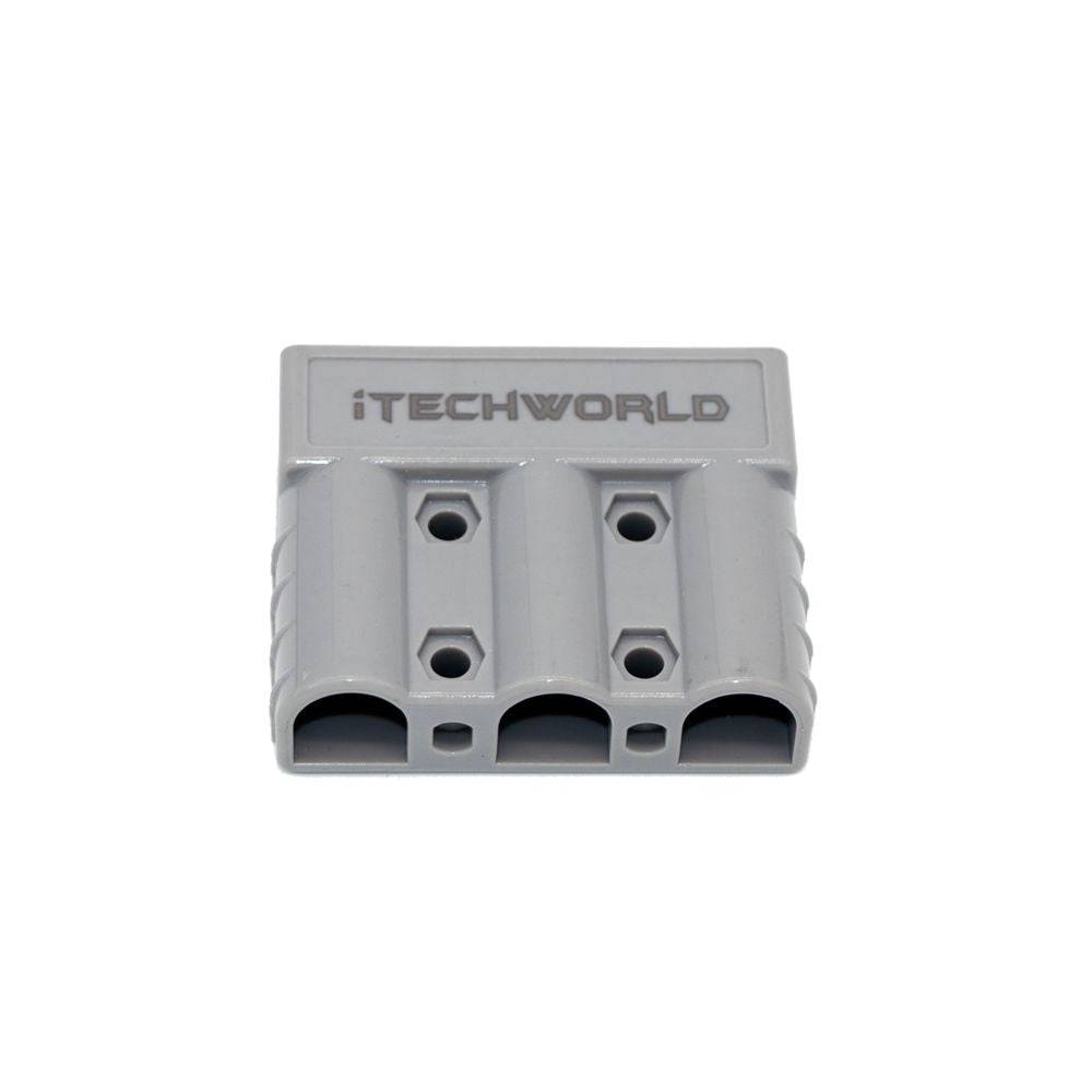 iTechworld 50A 3 Pin Anderson Plug - Heavy Duty Power Connector for Solar Panels, RVs, and Off-Grid Power Systems