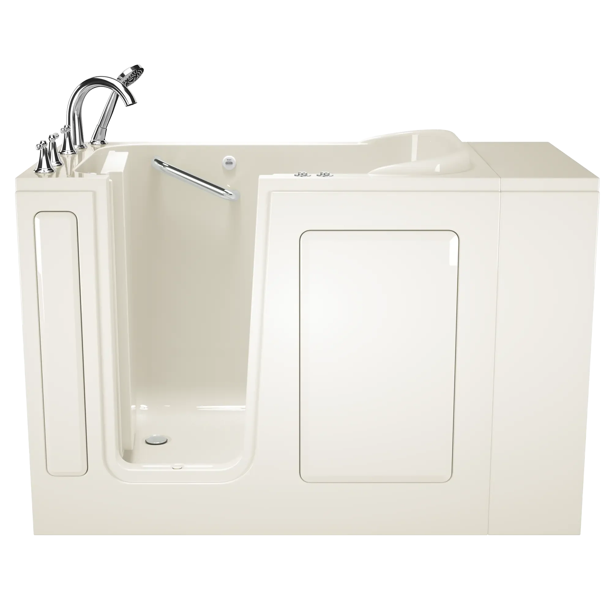 28x48 Inch Gelcoat Walk-In Bathtub with Air Spa & Whirlpool Systems | Left-Hand Drain Door | ADA Compliant | Perfect for Elderly & Mobility Needs | Relaxing Hydrotherapy at Home