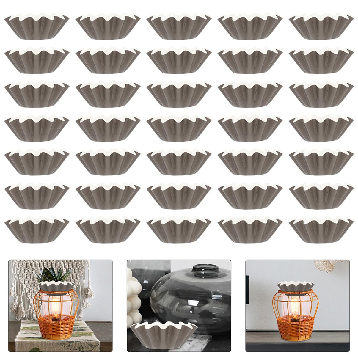400 Pcs Black Pet Coated Wax Paper Cups - Leakproof Wax Melter Liners & Warming Trays for Candle Wax Warmers - Reusable Wax Liner Set for DIY Candles, Wax Melts & Aromatherapy - Perfect for Home Spa, Relaxation & Gift Giving