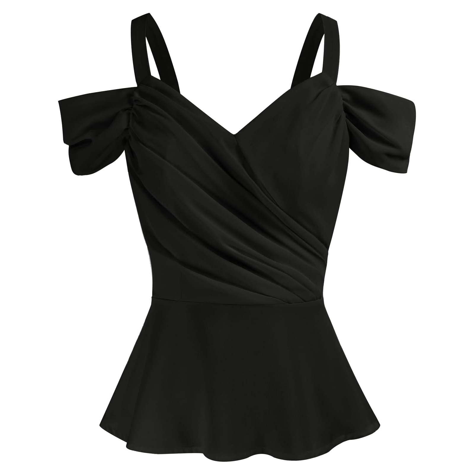 Women's Cropped Tank Tops - Summer Casual Sleeveless Off Shoulder & One Shoulder V-Neck Halter Tops for Beach, Gym, and Everyday Wear