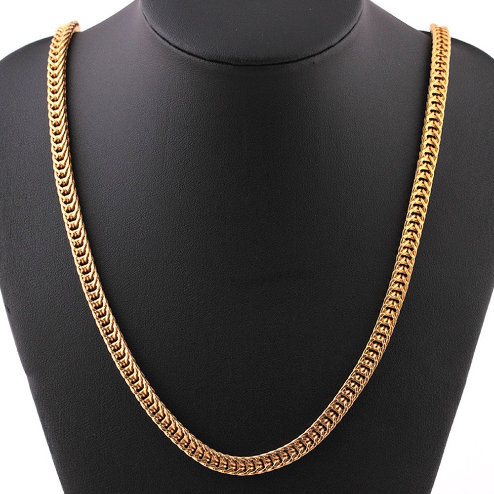 Elegant Gold Cuban Chain Necklace for Women - Luxury Fashion Sunset Pendant Jewelry with Curb Link Design - Perfect for Evening Parties, Date Nights & Special Occasions (Gold, One Size)