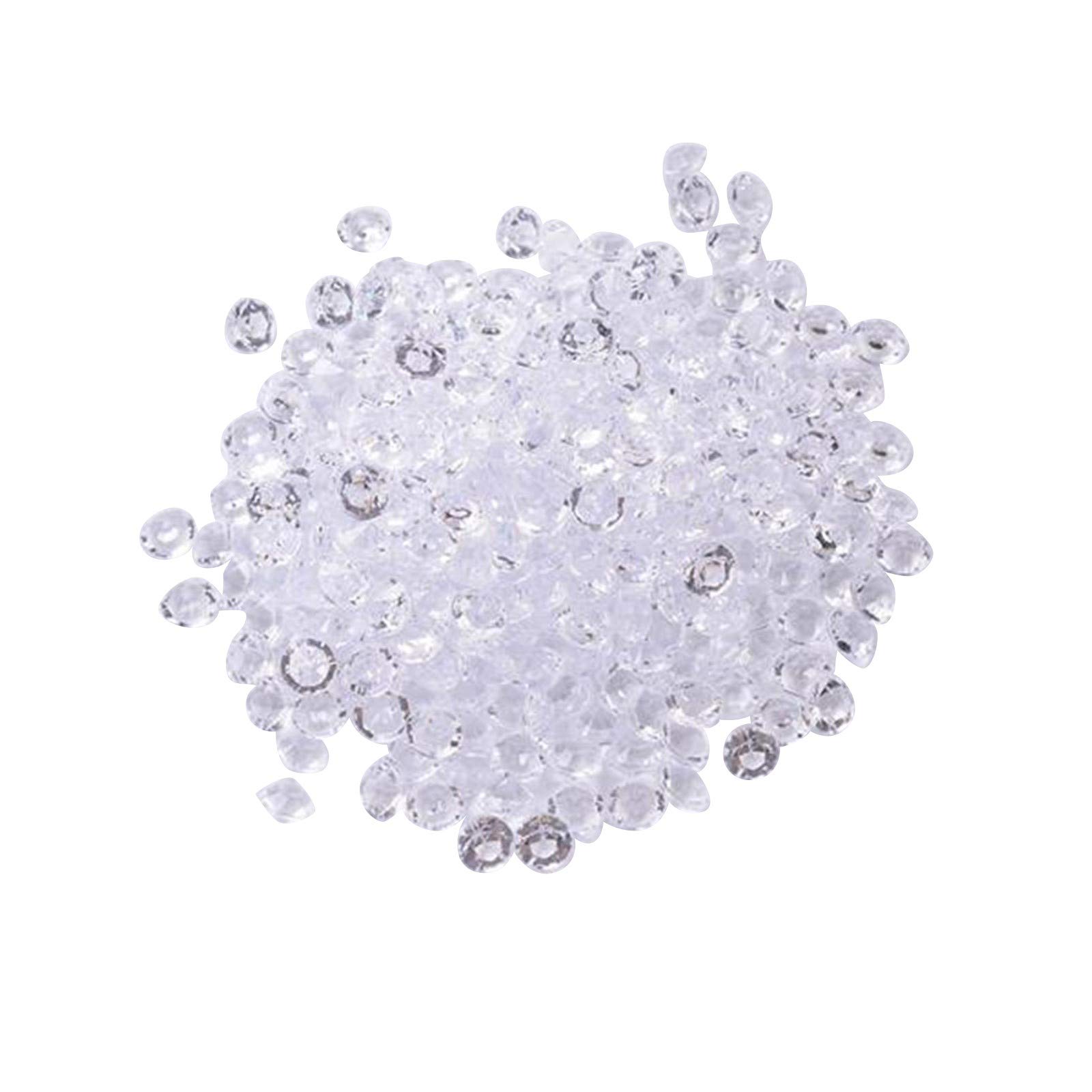1000pcs Transparent Acrylic Nail Drill & Face Jewels - Multicolor Nail Art Decorations for DIY Manicure, Salon & Party Makeup | Plastic Rhinestones for Nails, Face & Body Jewelry