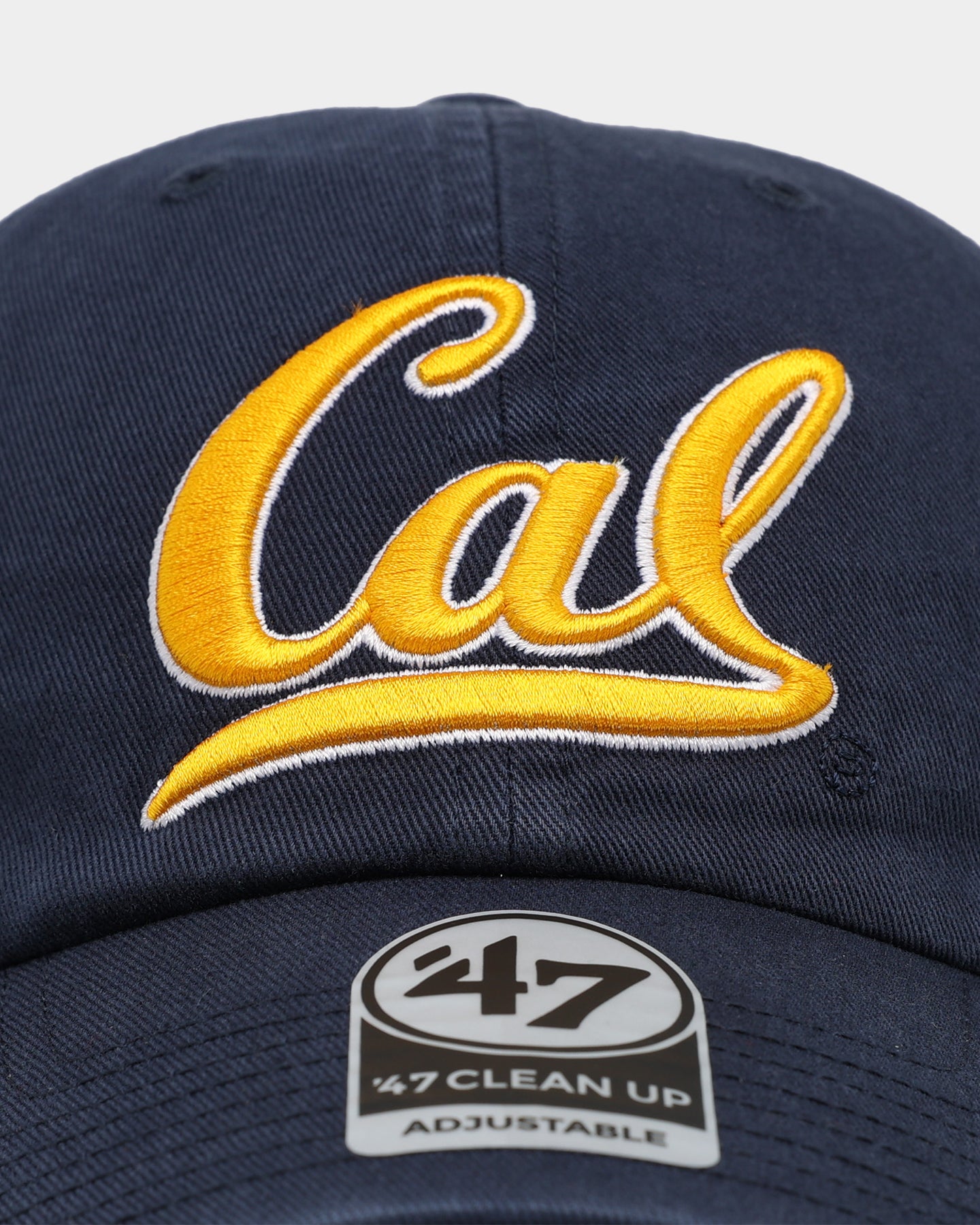 47 Brand California Berkeley Golden Bears '47 Clean Up Strapback Adjustable Hat - Navy Blue Snapback Cap for Men & Women - Perfect for Game Day, College Spirit & Casual Wear