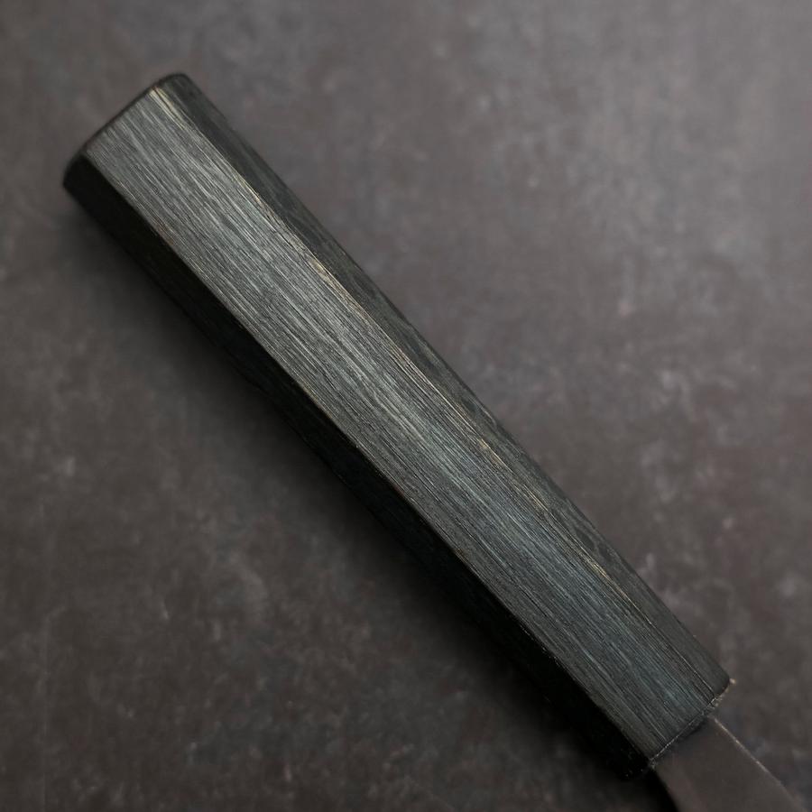 Premium Yanagiba Sushi Knife - Blue Steel #1 Double Bevel Blade with Dark Blue Urushi Handle (170mm) - Perfect for Sushi Chefs & Japanese Cuisine Lovers