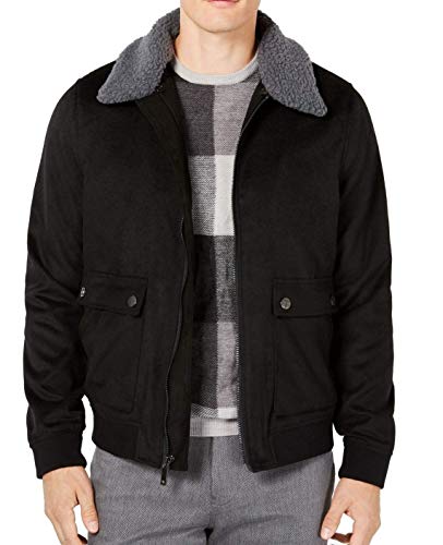 Ryan Seacrest Men's Bomber Aviator Jacket - Classic Leather Pilot Jacket for Men | Stylish Outerwear for Casual Wear, Night Out & Fall Fashion