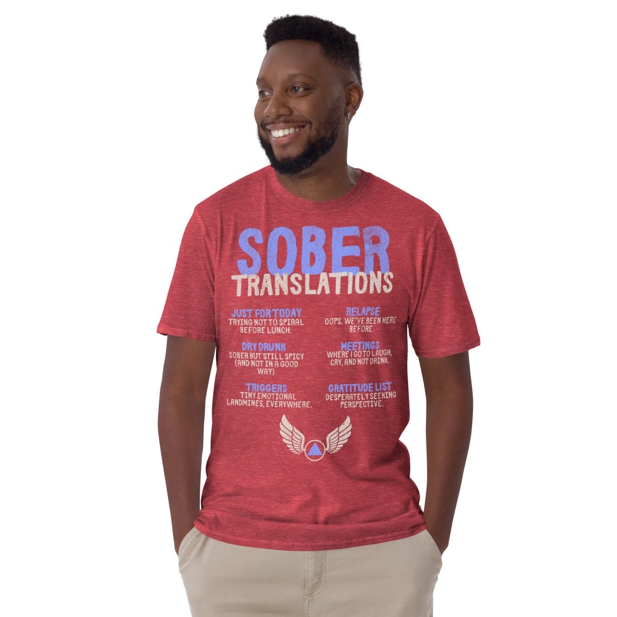Sober Translations Vol. 2 Reimagined - Essential Unisex Recovery T-Shirt for Addiction Support & 12 Step Meetings | Comfortable AA NA Sobriety Apparel for Men & Women