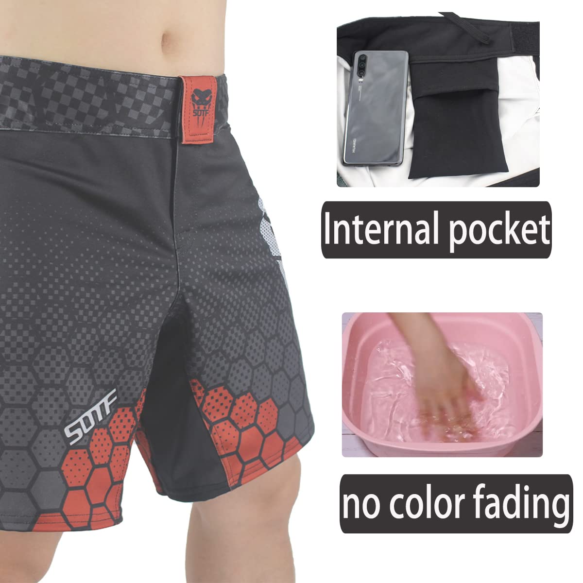 Men's Soft MMA Training Shorts - Breathable & Lightweight for MMA, Boxing, and Fitness Workouts - Perfect for Gym, Sparring, and Martial Arts Training
