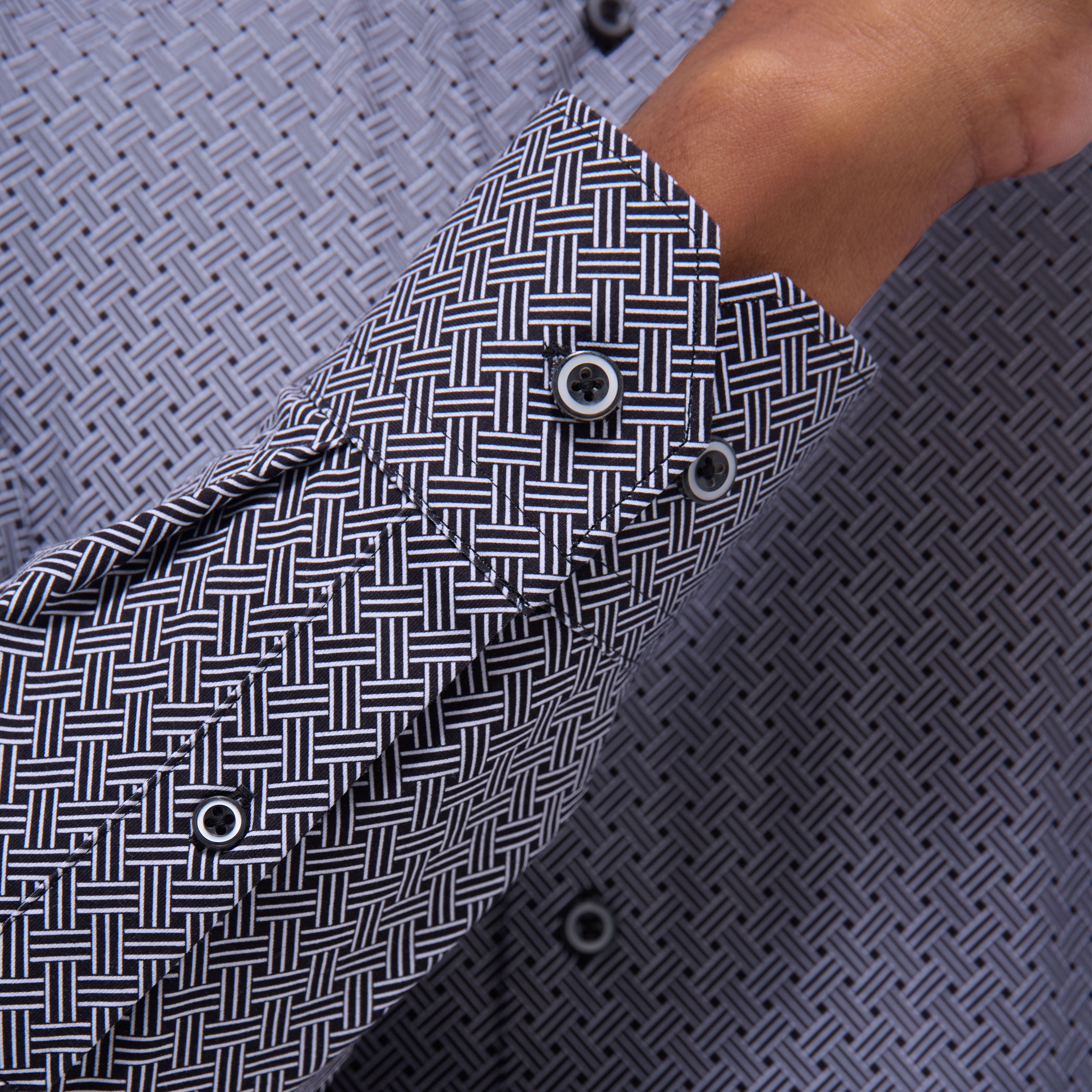 James Basketweave Cotton Shirt - Premium Comfort Casual Button Down Shirt for Men | Perfect for Office, Date Night & Weekend Outings