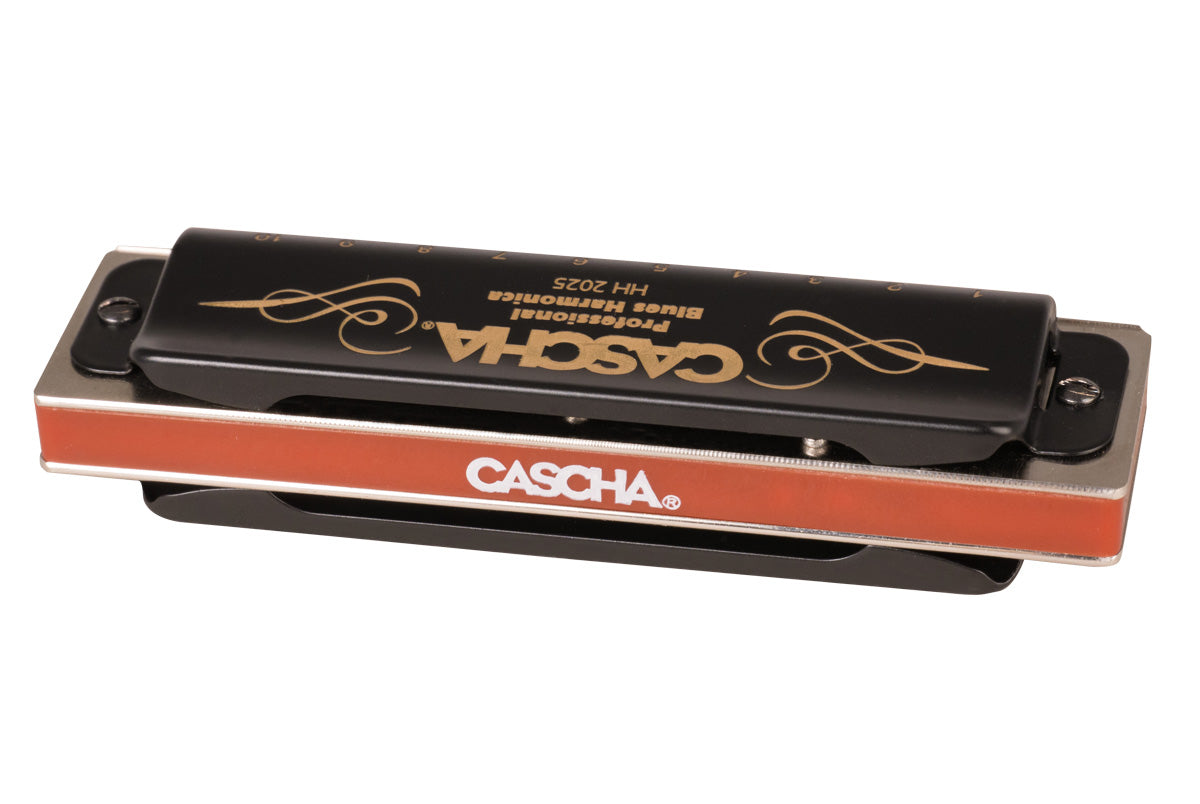 Cascha Professional Blues Harmonica in C Diatonic - 10 Hole Mouth Organ for Beginners & Professionals - Perfect for Blues, Folk & Rock Music Performances