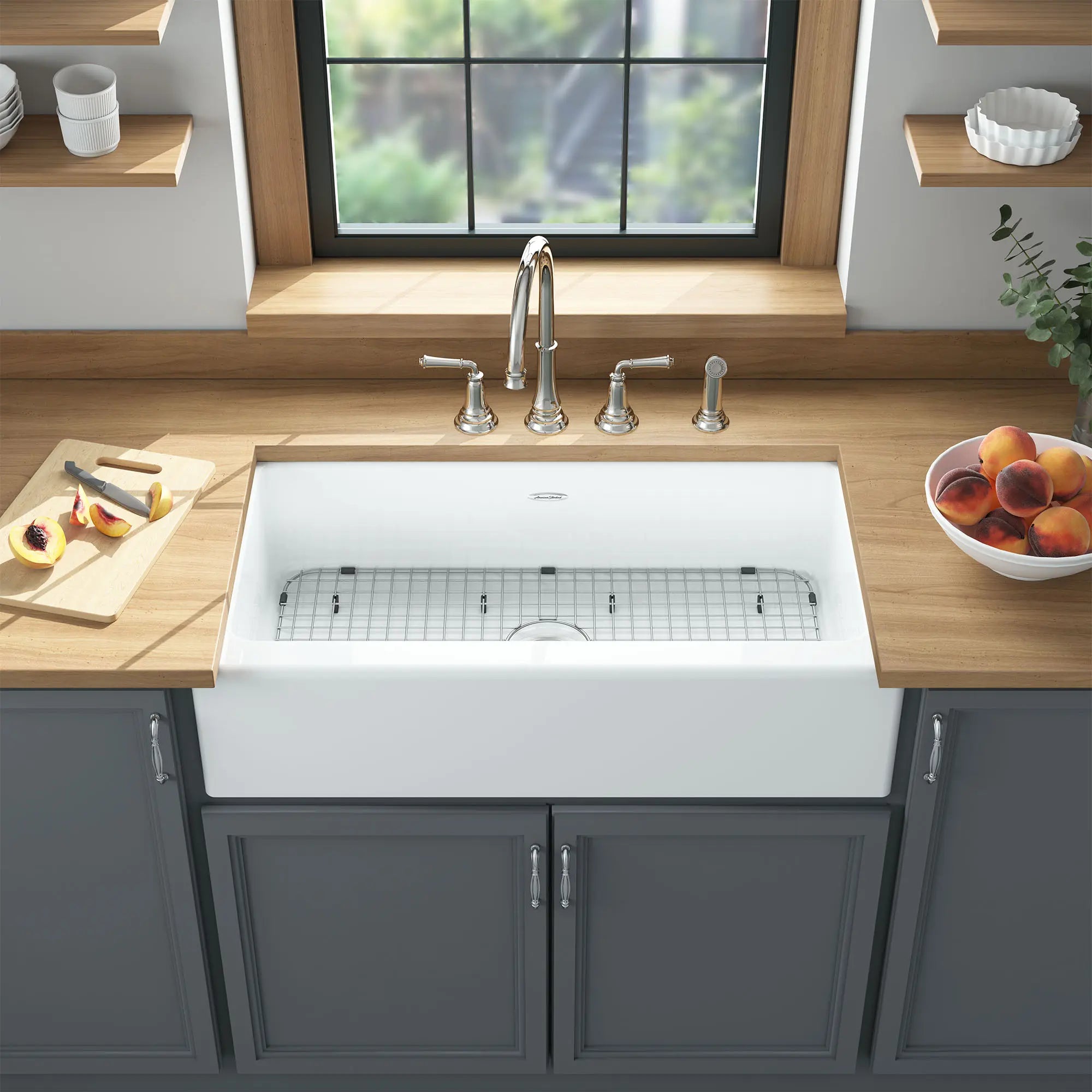 Delancey 33 x 22 Inch Farmhouse Apron Front Kitchen Sink - Undermount Single Bowl Cast Iron Sink for Rustic & Modern Kitchens | Perfect for Country Style Homes & Renovations