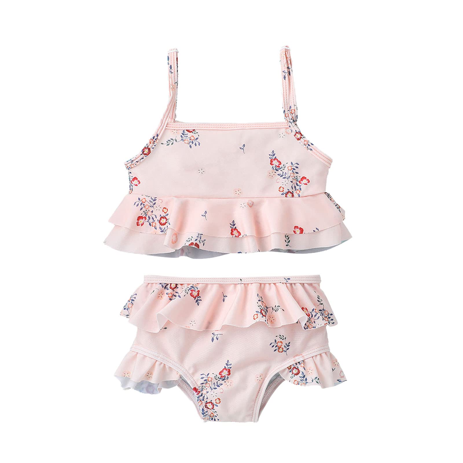 Egbsmy Girls Floral Bikini Set - Summer Swimwear for Toddlers & Kids