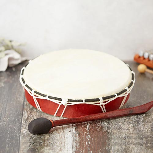 Authentic Shamanic Tribal Drum - Handcrafted Native American Ceremonial Drum for Meditation, Healing & Rituals | Perfect for Yoga, Sound Therapy & Spiritual Practices