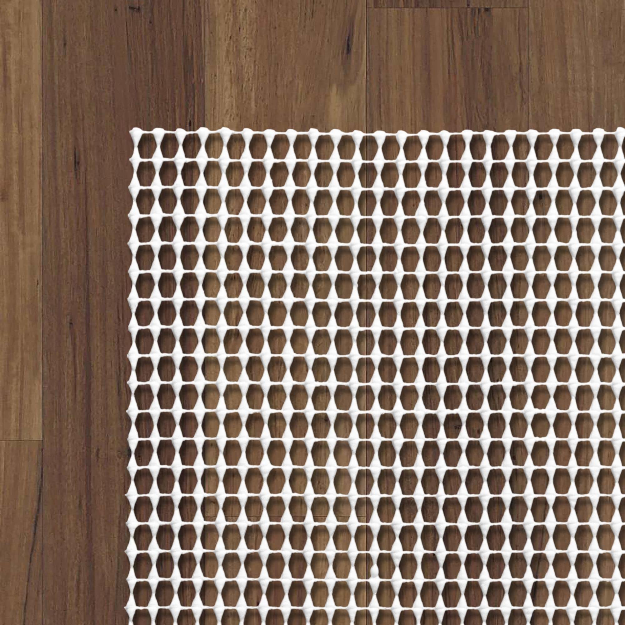 Non-Slip Rug Pad for Hardwood Floors & All Surfaces - 8' x 10' Oval Indoor Carpet Grip - Perfect for Living Room, Bedroom & High Traffic Areas