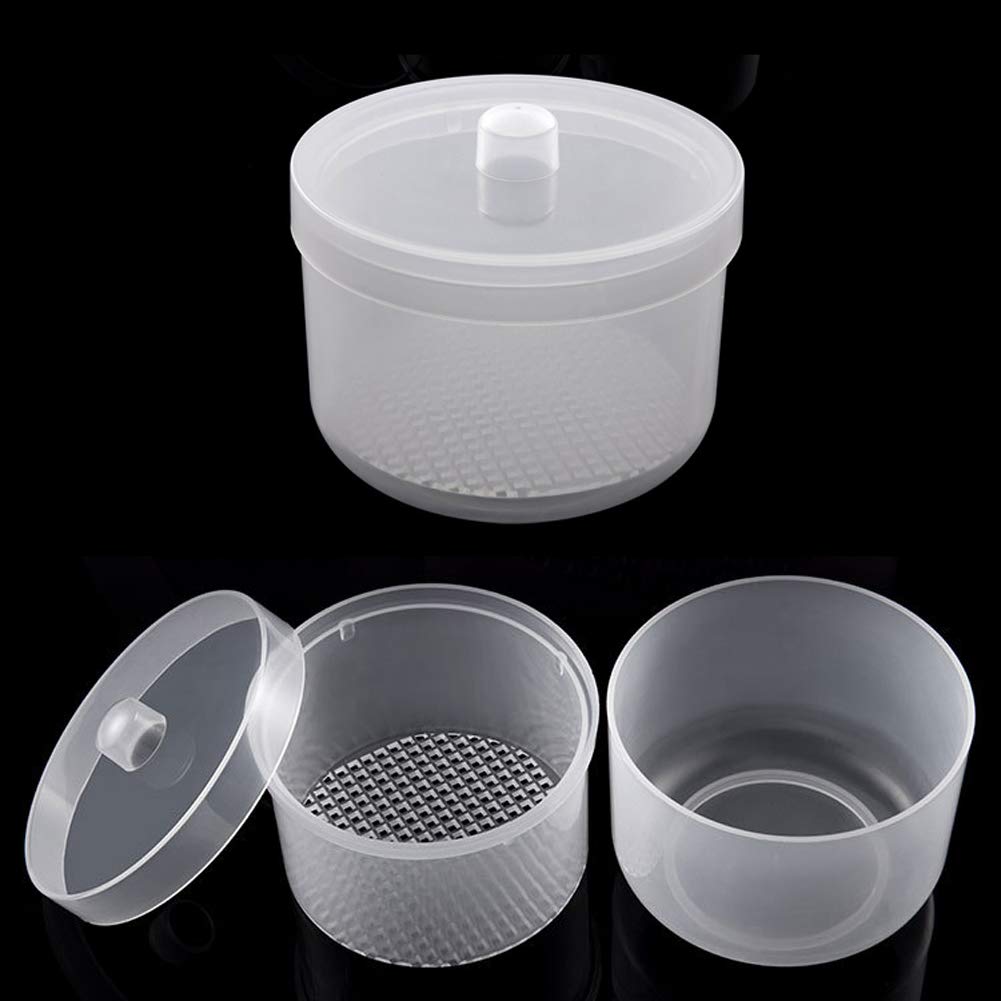 Professional Transparent Nail Art Cleaning Cup - Sterilizer Tray, Soak Box & Accessories Organizer for Manicure Tools | Perfect for Salon, Home & Travel Use