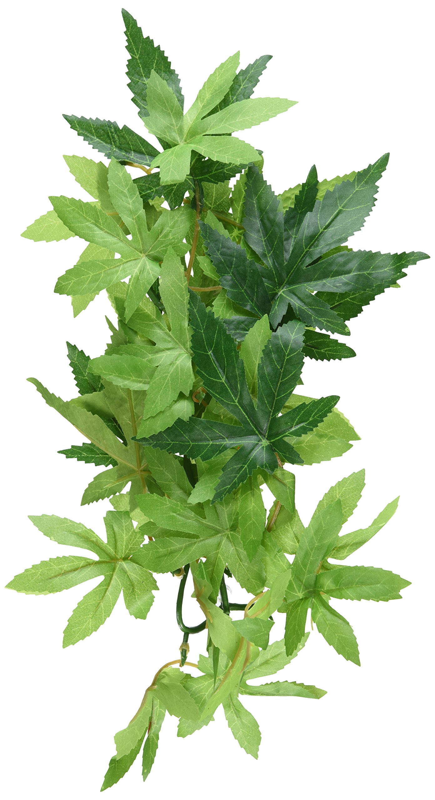 Exo Terra Silk Terrarium Plant Small - Artificial Abutilon Hanging Vine for Reptile Tanks, Gecko Habitats & Terrarium Decor - Realistic Fake Plants for Vivarium Setup