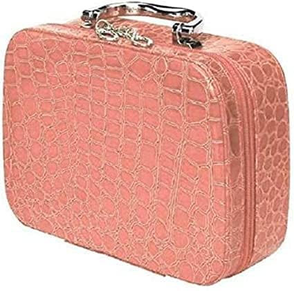 7Seas Travel Cosmetic Storage Box - Jewelry Organizer Case for Necklaces, Rings & Makeup | Portable Multicolor Cosmetic Bag for Women (1PC) | Perfect for Travel, Home Storage & Daily Organization