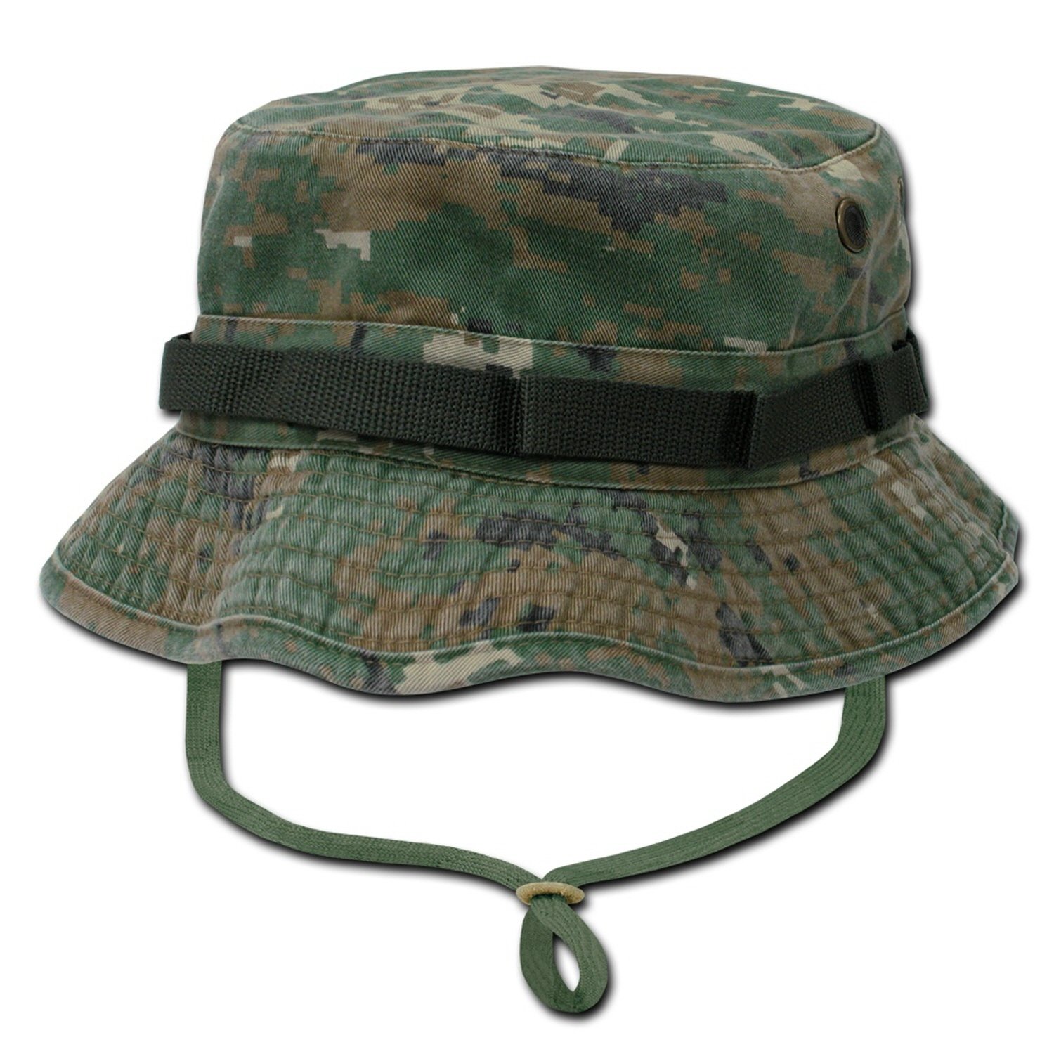 Genuine Military Boonie Hat - Digital Woodland Camo - Lightweight & Breathable for Outdoor Activities, Hunting, Hiking & Tactical Use