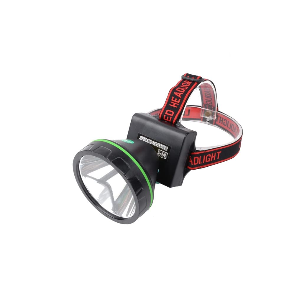 TONPOP 3000 Lumen Rechargeable LED Headlamp - Ultra Bright Headlight for Night Fishing, Hiking, Camping & Outdoor Adventures - Long Range Xenon Light with Lithium Battery (Black) - Perfect for Nighttime Activities and Emergency Use