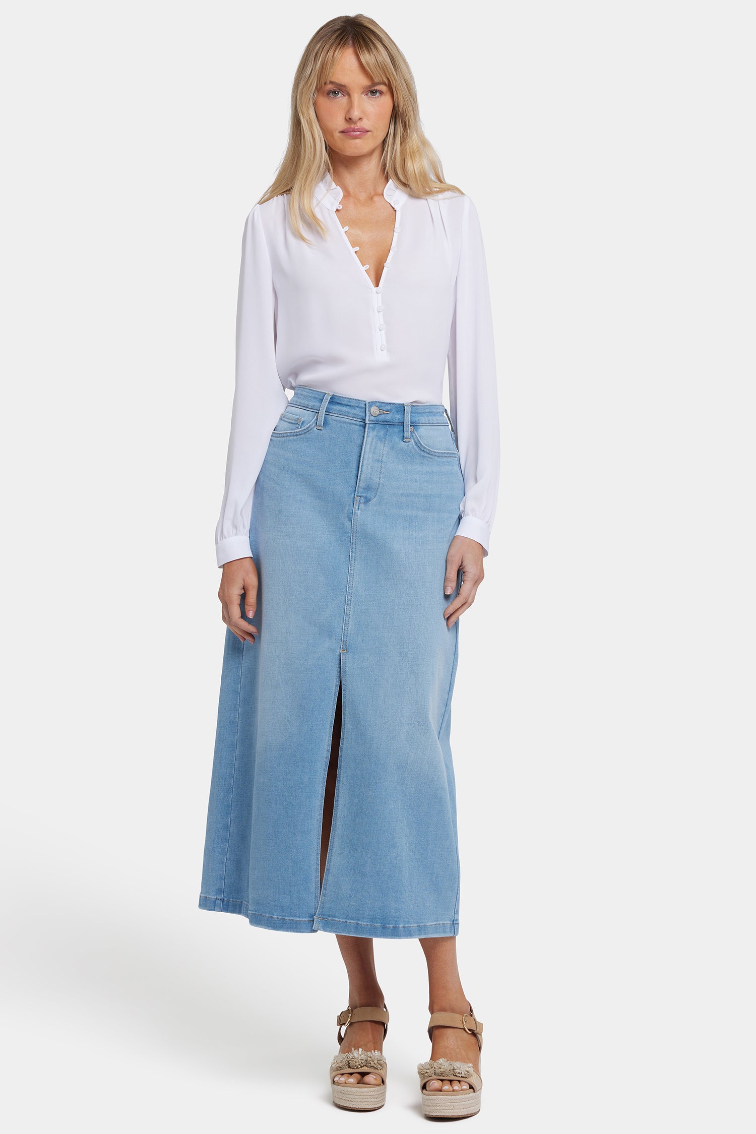 Elegant High Rise Long Skirt for Women - Flowy Canary Yellow Beach Skirt | Perfect for Summer Vacations, Beach Outings, and Casual Wear