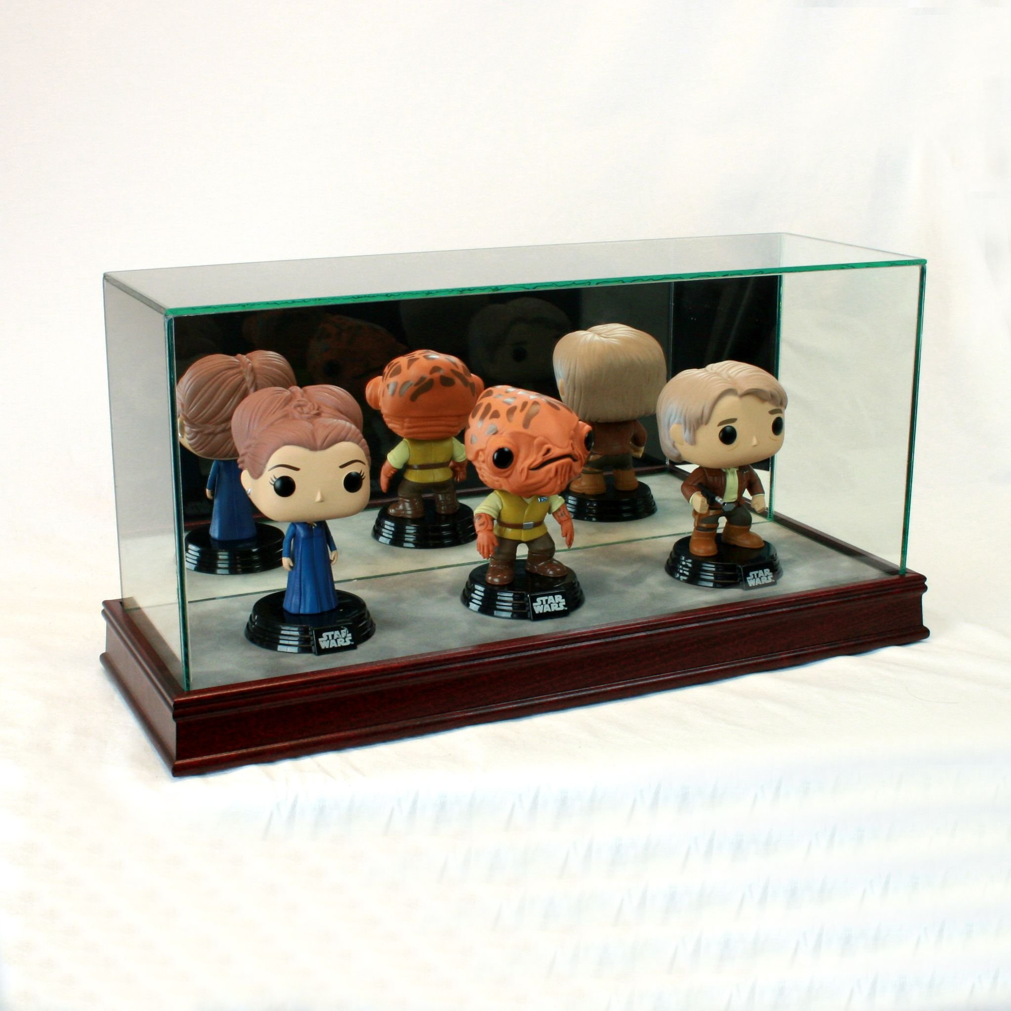Triple Funko Pop Bobble Head Display Case - Protective Collectible Showcase for 3 Pop Figures | Perfect for Shelves, Desks & Gaming Rooms