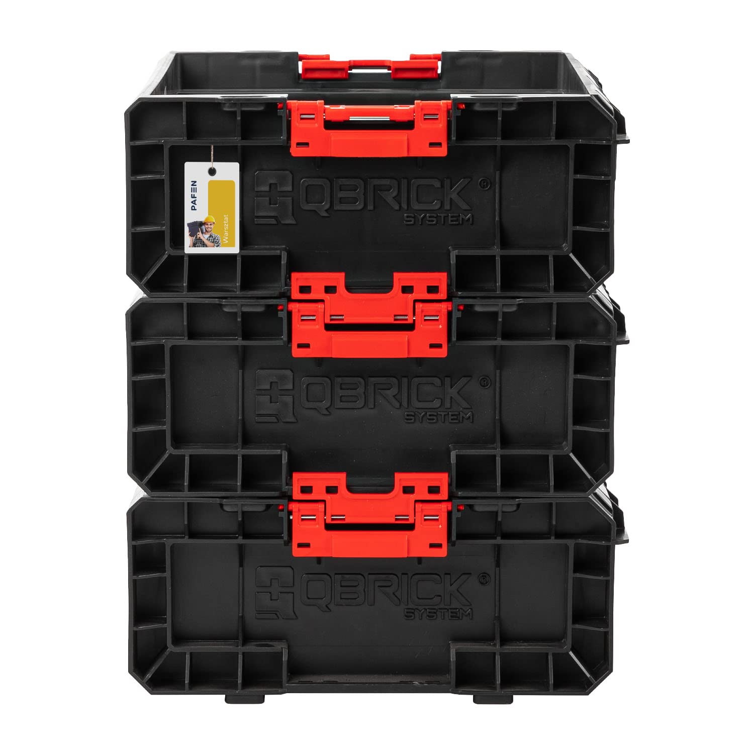 3-Pack Heavy Duty Open Tool Box Without Lid - 17.7