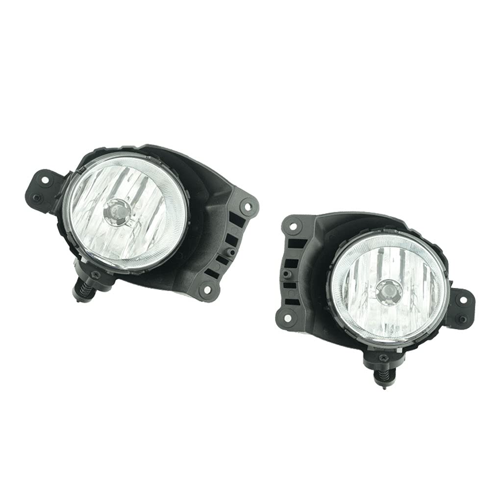 Chevy Sonic Aveo Fog Light Kit 2012-2016 - Clear Front Bumper Fog Lights Assembly with Halogen Bulbs & Covers (GM2593306, GM2592306) - Perfect for Night Driving and Off-Road Adventures
