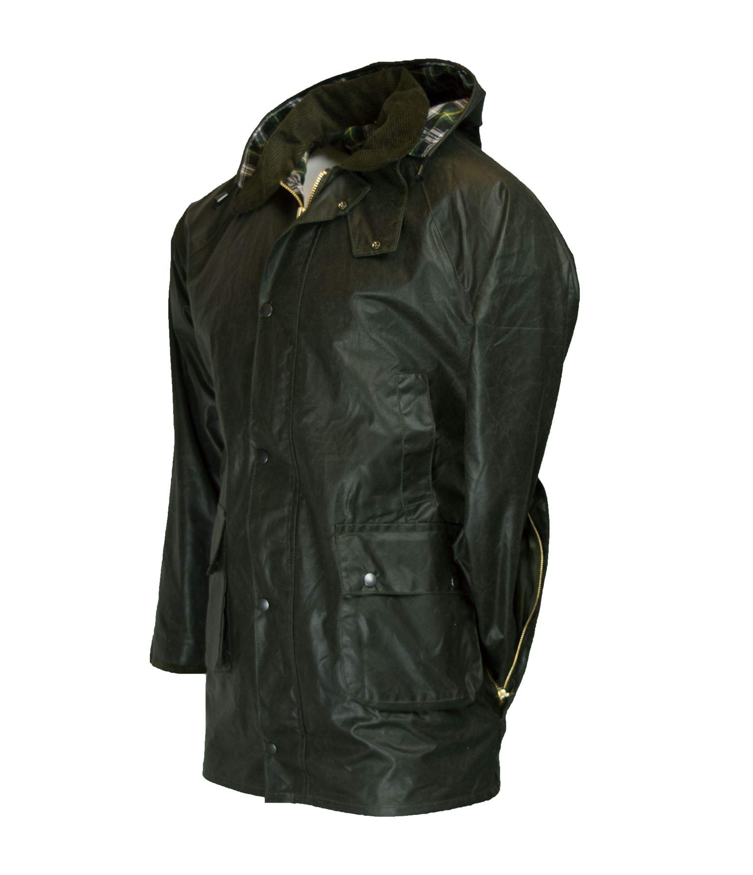 Walker & Hawkes Men's Game Poacher Pocket Cupra Wax Jacket - Waterproof Waxed Coat for Hunting & Outdoor Adventures | Durable Countrywear for Hiking, Shooting & Countryside Activities