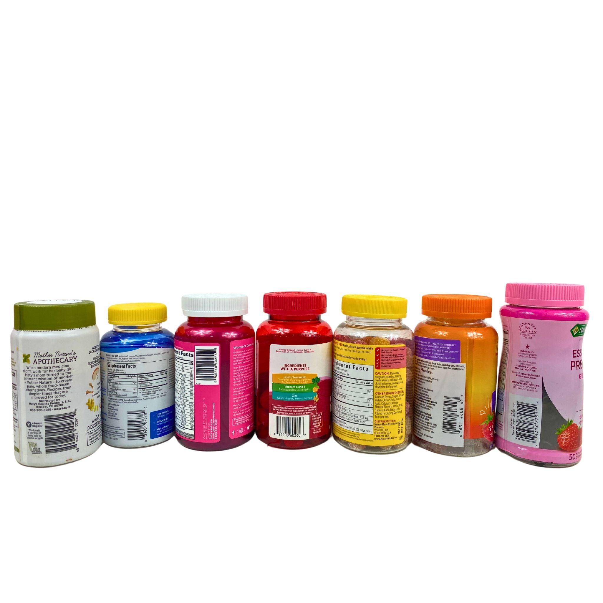 Best Assorted Vitamin & Supplement Gummies for Kids and Adults - 50 Pcs - Immune Support, Energy Boost & Daily Nutrition - Perfect for School, Work & Travel