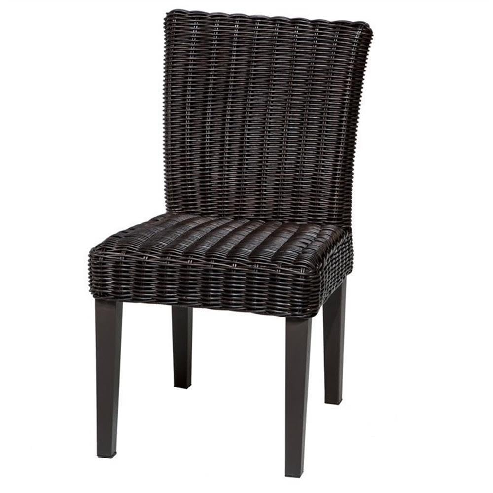 TK Classics 2-Piece Venice Armless Dining Chairs Set - Chestnut Brown Wooden Side Chairs for Kitchen, Dining Room, Breakfast Nook & Small Spaces