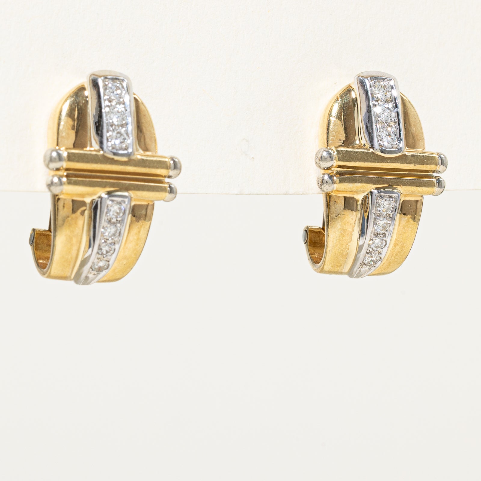 18K Gold Diamond Stud Earrings for Women | 0.43 Carat Total Weight (ctw) | Perfect for Weddings, Anniversaries & Special Occasions