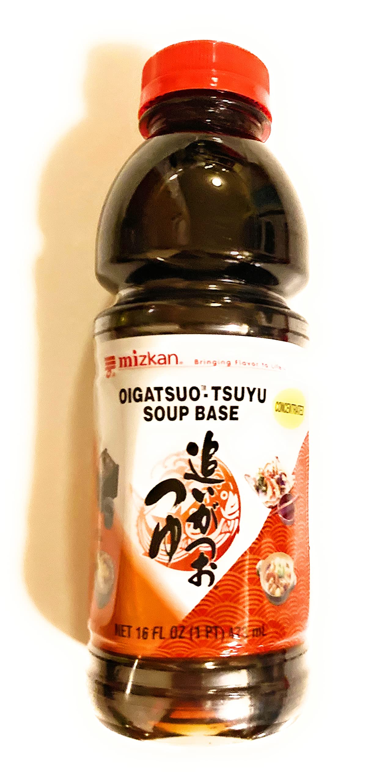 Premium Mizkan Oigatsuo-Tsuyu Concentrated Soup Base (16 Fl Oz) & Soy Sauce Dish - Authentic Japanese Dashi Broth for Udon, Soba & Hot Pot