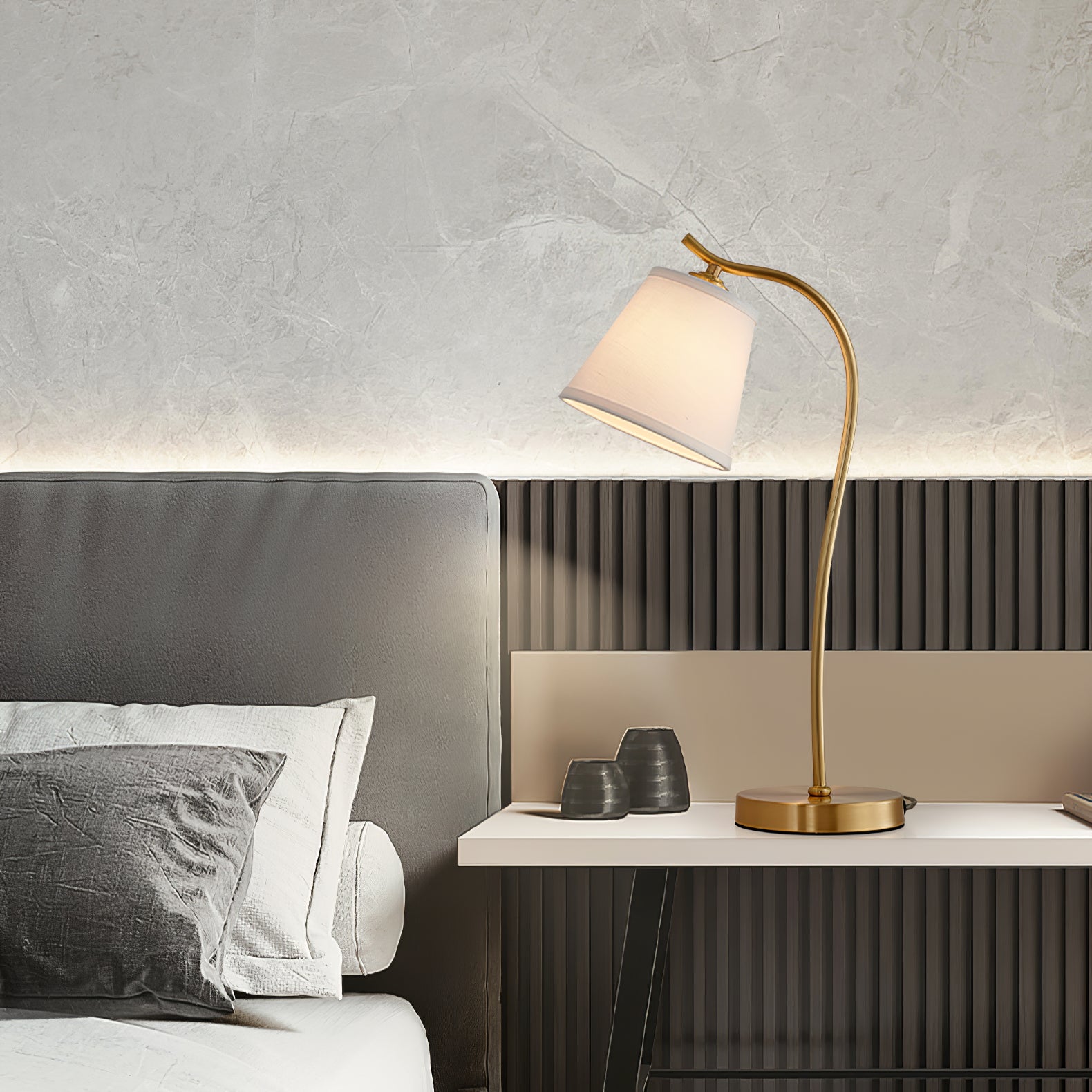 Aneta Table Lamp - Modern LED Desk Lamp with Adjustable Brightness & Color Temperature for Home Office, Bedroom, and Study Room Lighting