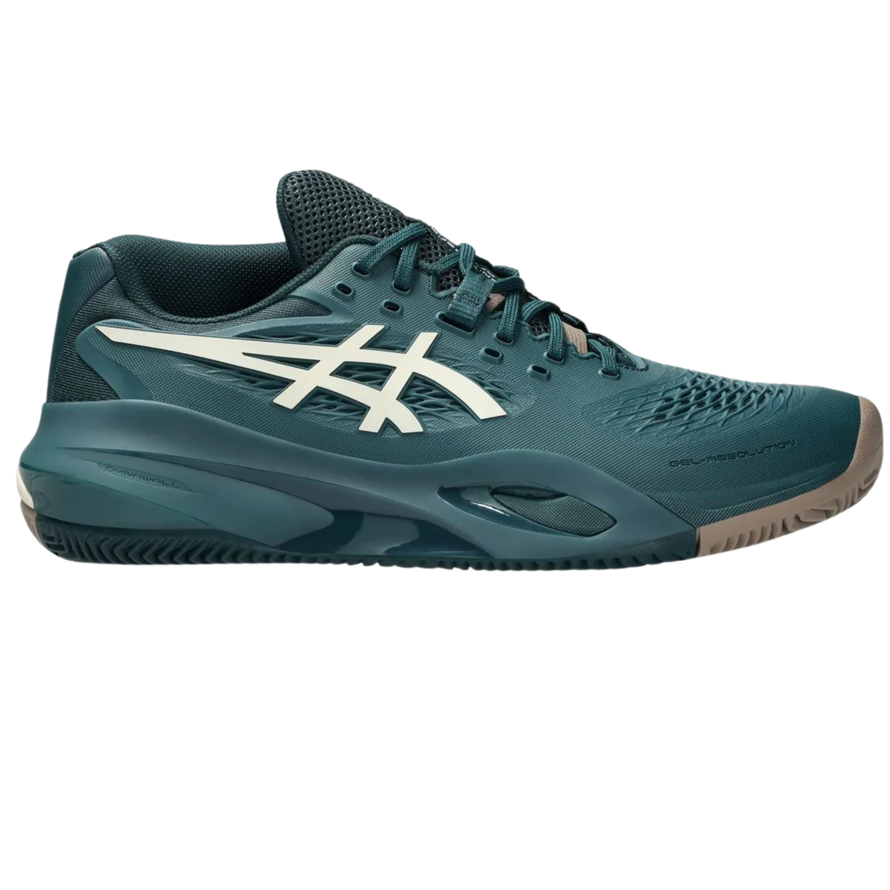 ASICS Gel Resolution X Clay Men's Tennis Shoes - Saxon Green/Birch | High-Performance Clay Court Shoes for Men | Perfect for Competitive Matches & Training