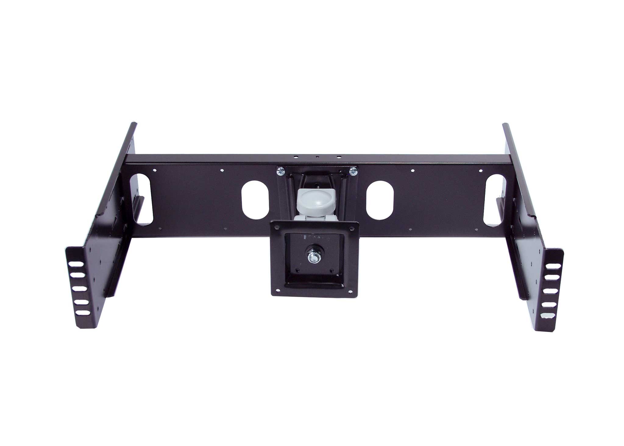 RLCD-FRAME2BK12K1 VESA LCD Monitor/TV Rackmount Adapter Kit - Compatible with 15-24 inch Screens & Intel NUC Mini PC - Fits 2/4 Post 19