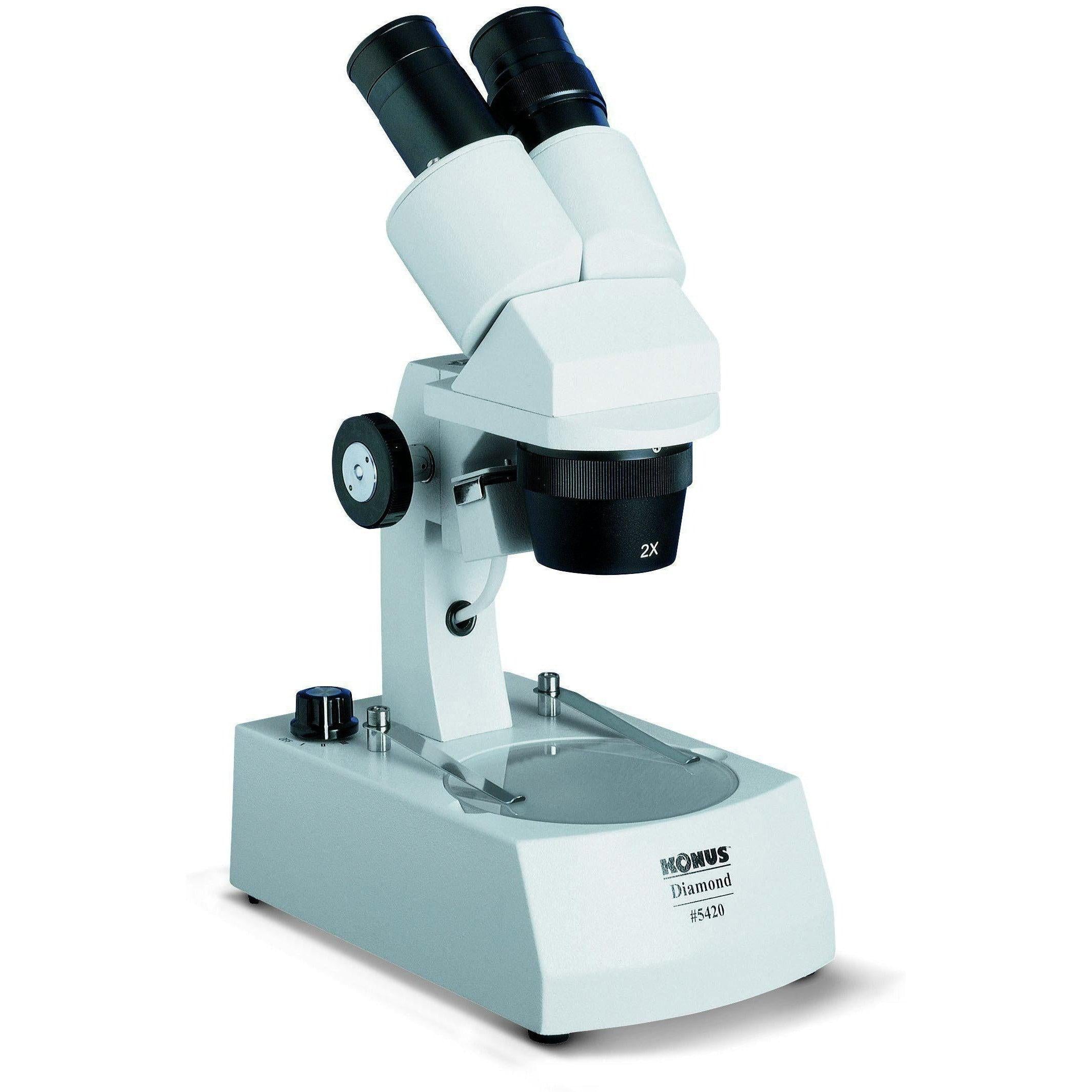 Konus Diamond 20-40X Stereo Microscope for Jewelry, Coin, and Stamp Inspection - Professional Magnifying Tool for Hobbyists and Collectors