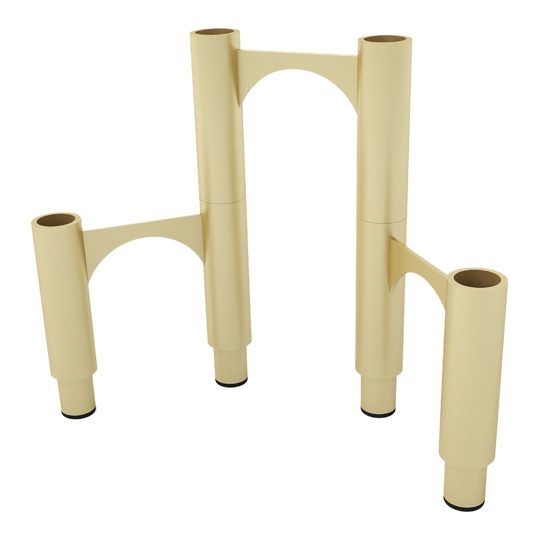 Compono Elegant Candle Holder Set of 2 - Modern Home Decor for Dining Table, Wedding Centerpiece & Romantic Ambiance