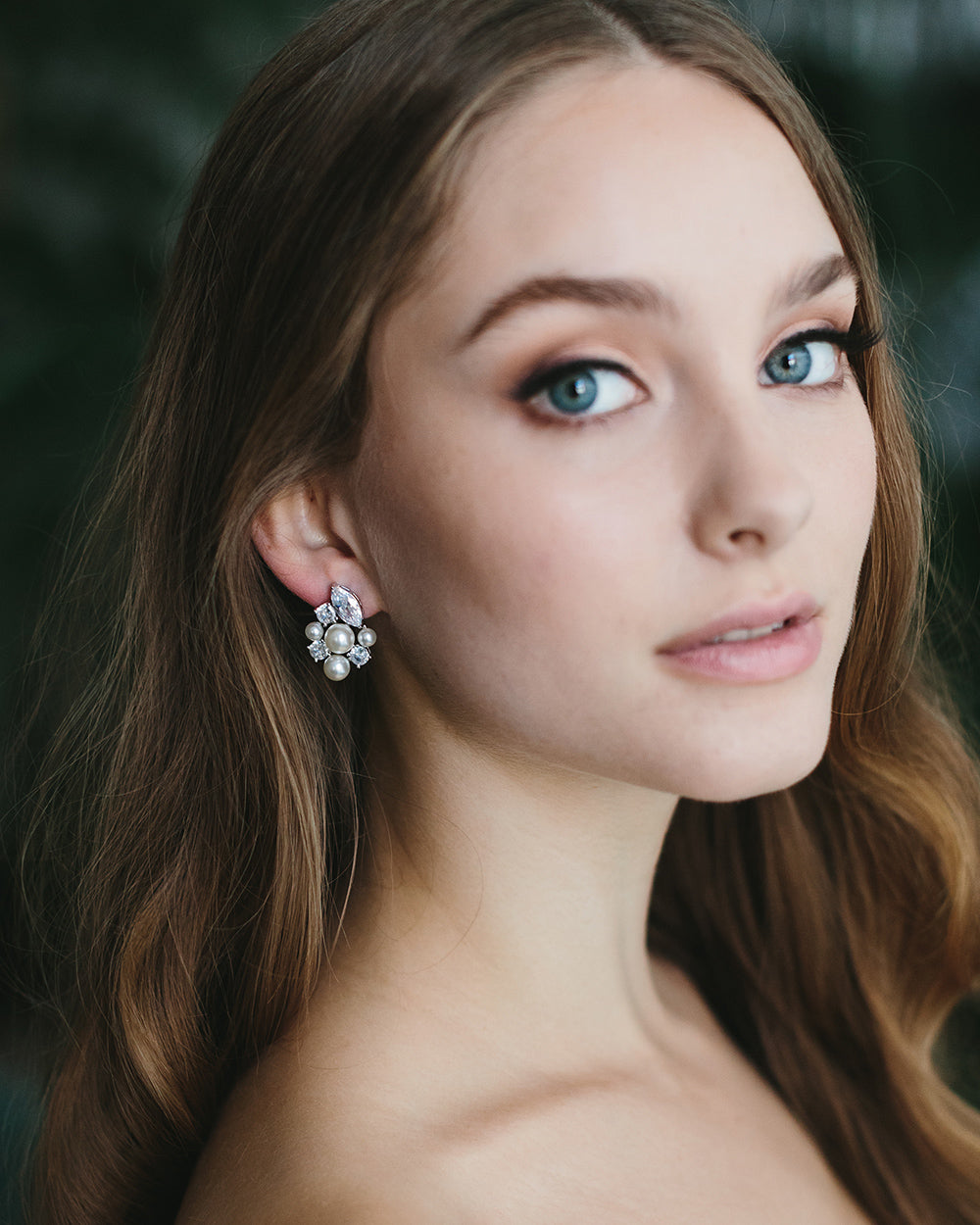 Rebecca Pearl Stud Earrings - 14K Gold Plated Classic Pearl Earrings for Women | Perfect for Weddings, Parties & Everyday Elegance