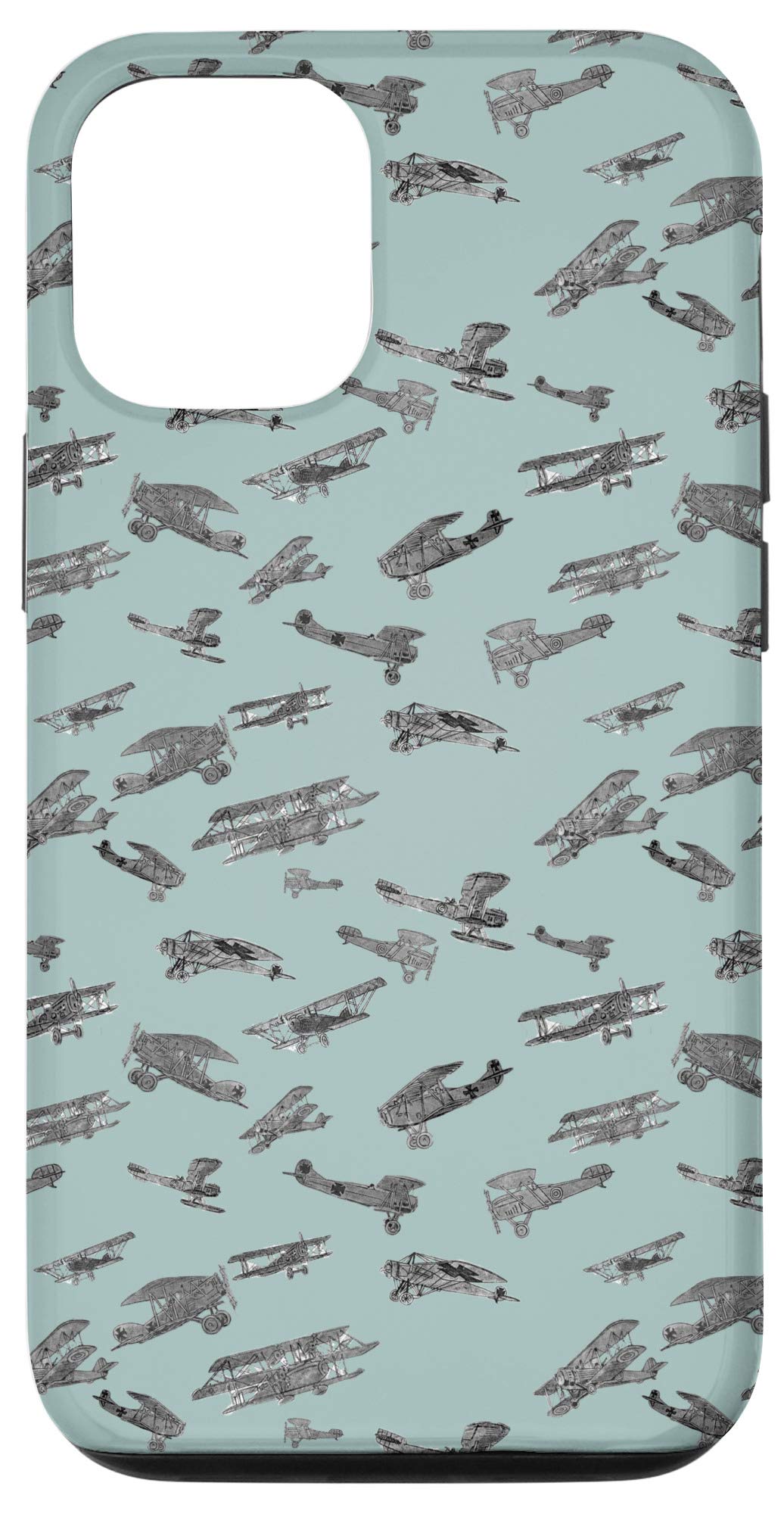 iPhone 12/12 Pro Case with WW1 Airplane Design - Vintage Military History Phone Cover for Apple iPhone 12/12 Pro - Perfect Gift for History Buffs & Aviation Enthusiasts (Great for Daily Use, Travel & Collectors Display)