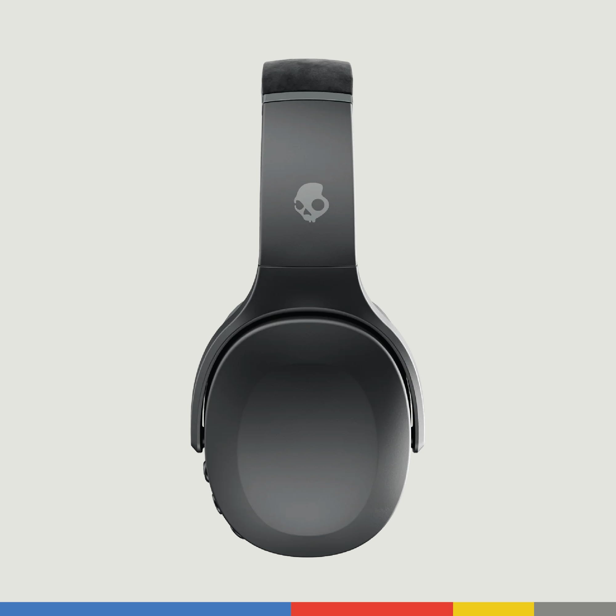 Skullcandy Crusher Evo Wireless Over-Ear Headphones with Sensory Bass, 40-Hour Battery, Built-in Mic & Charging Cable - Compatible with iPhone, Android & Bluetooth Devices (Black) - Perfect for Gaming, Music & Travel