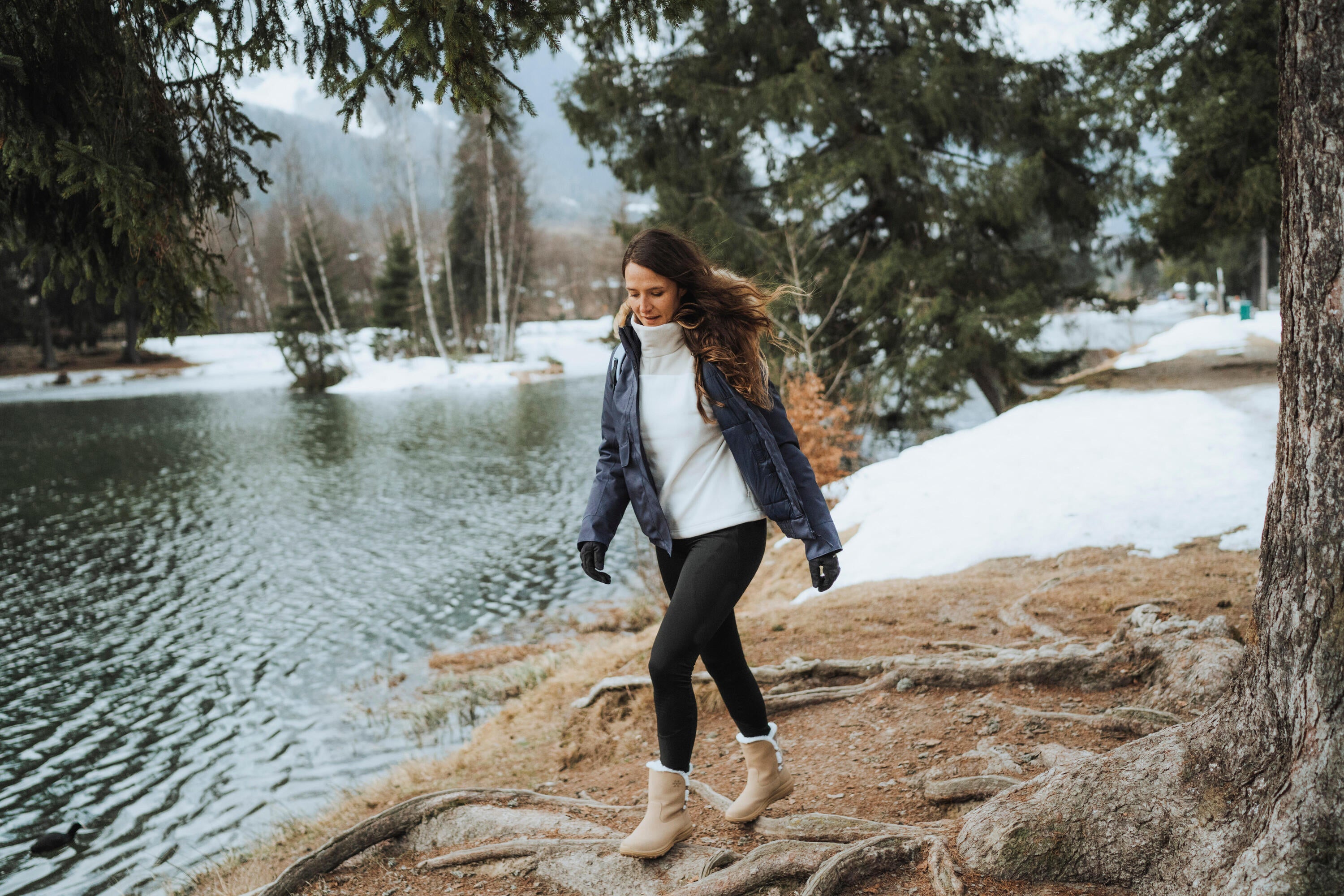 Women's SH500 Waterproof Winter Snow Boots - Insulated Hiking Boots for Cold Weather - Perfect for Snow Hiking, Ice Fishing & Outdoor Adventures
