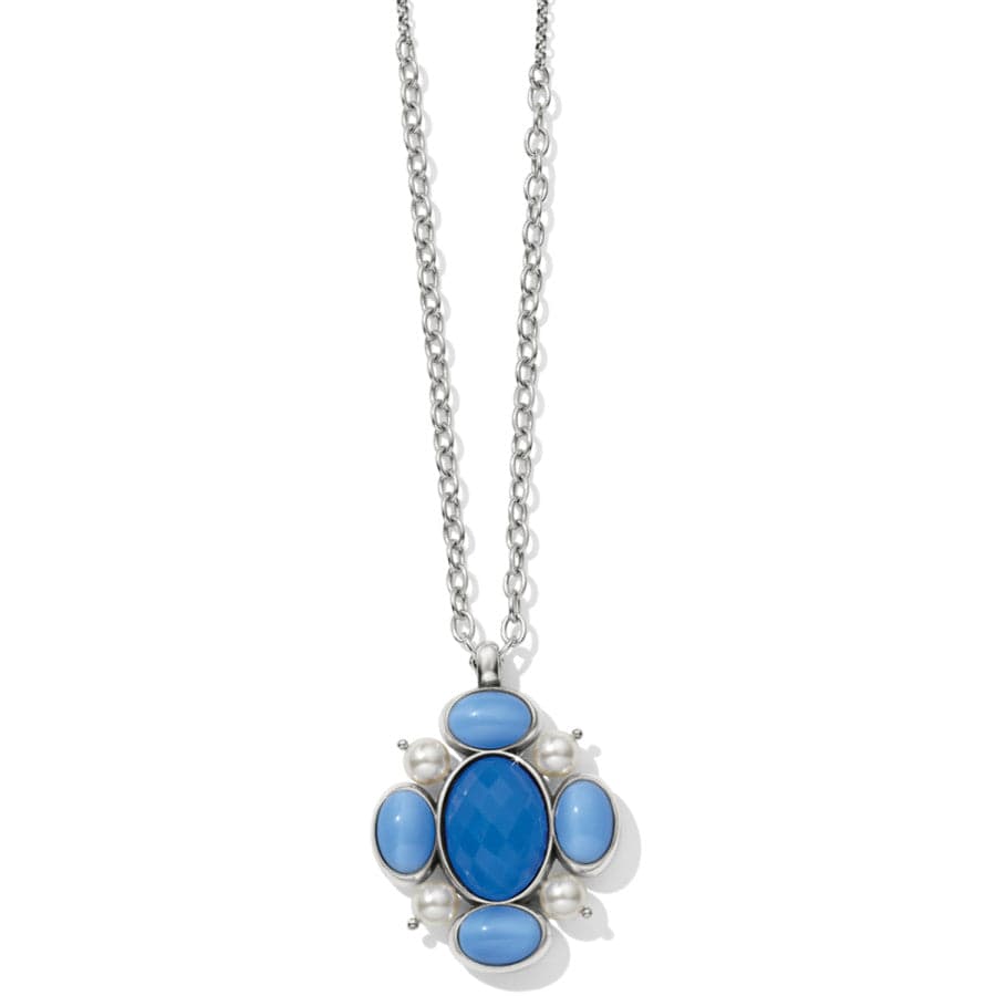 Blue Moon Pendant Long Necklace - Elegant Celestial Jewelry for Women | Perfect for Evening Parties, Date Nights & Boho Fashion