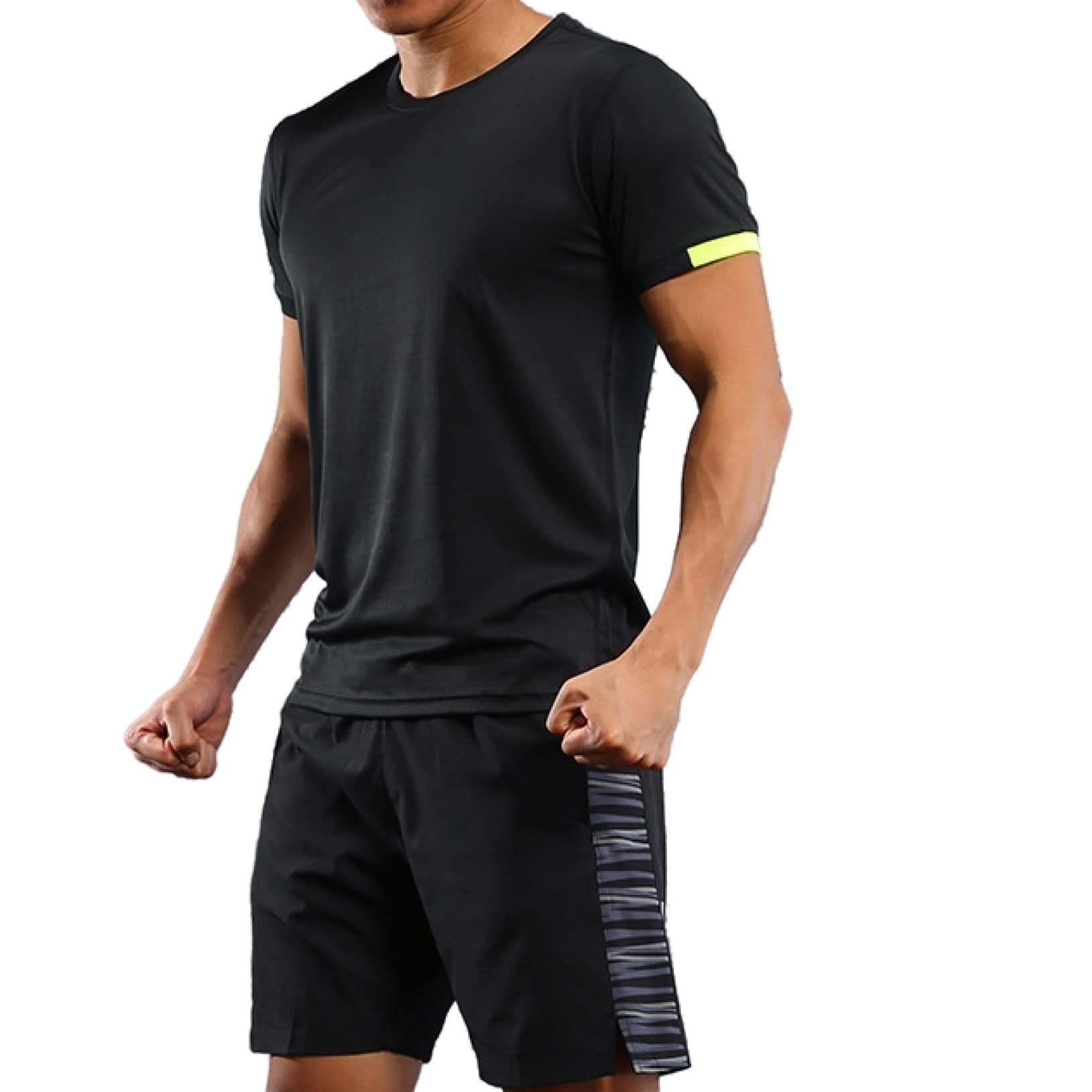 Men's Dry Fit Athletic T-Shirt - Moisture Wicking Crew Neck Short Sleeve Workout Shirt for Running, Gym & Outdoor Sports | Lightweight Breathable Mesh Training Tee