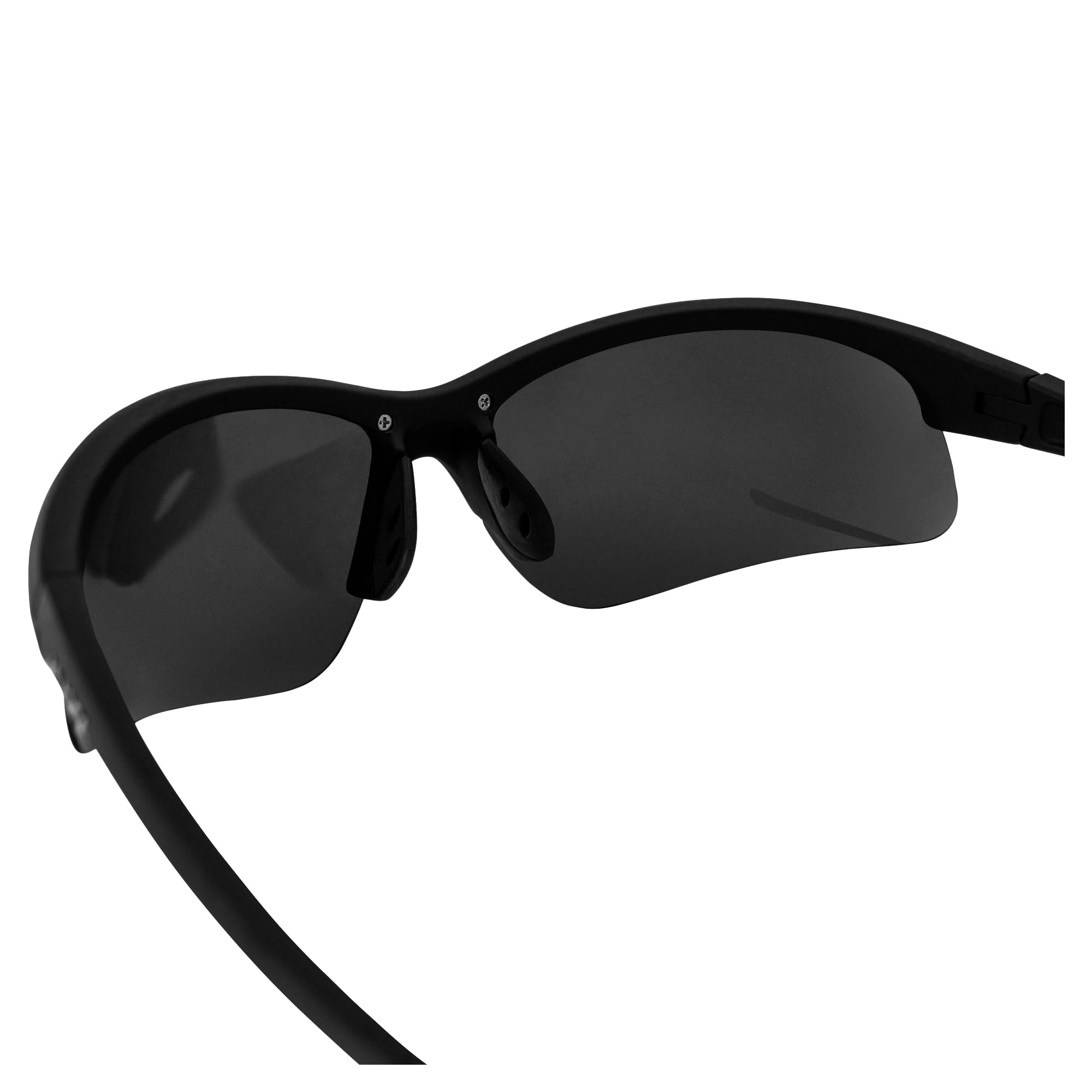 MAXX Domain Sport Golf & Cycling Sunglasses - Polarized Smoke Lens - UV Protection - Lightweight & Durable for Outdoor Sports & Driving